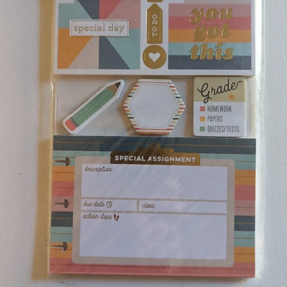 NWT Teacher Back to School 327pcs Happy Planner Sticker Multi Pack Stickers NEW
